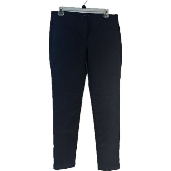 Theory Pants Slacks Trousers, Women's Size 10, Tapered Leg, Zipper Ankle, Black - Picture 2 of 9